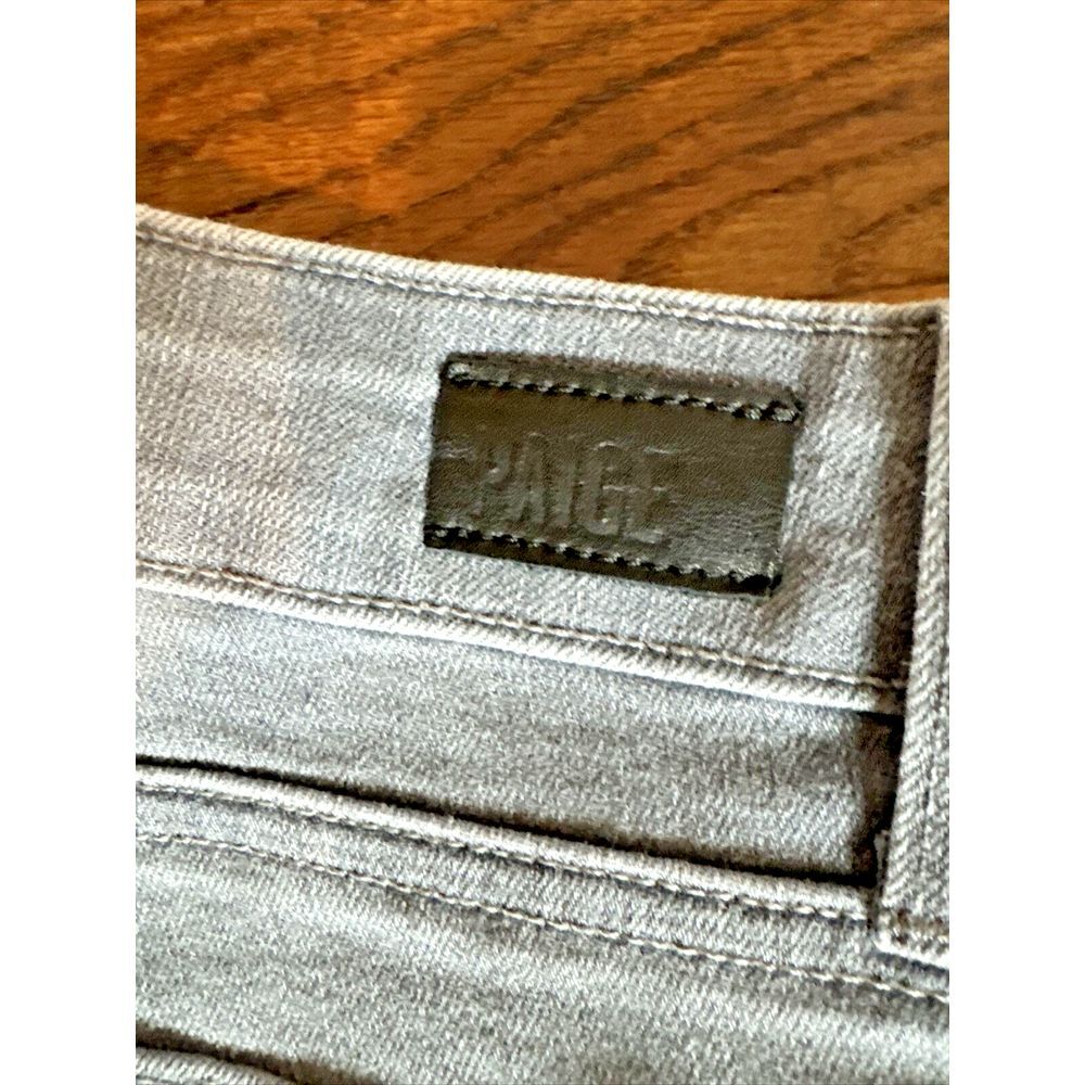 Paige Jeans Women W30X29‎ Gray Denim Skyline Ankle Peg Stretch Mid-Rise Pants - Picture 7 of 14